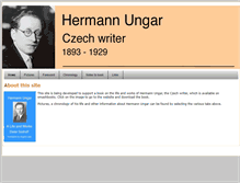 Tablet Screenshot of hermannungar.com